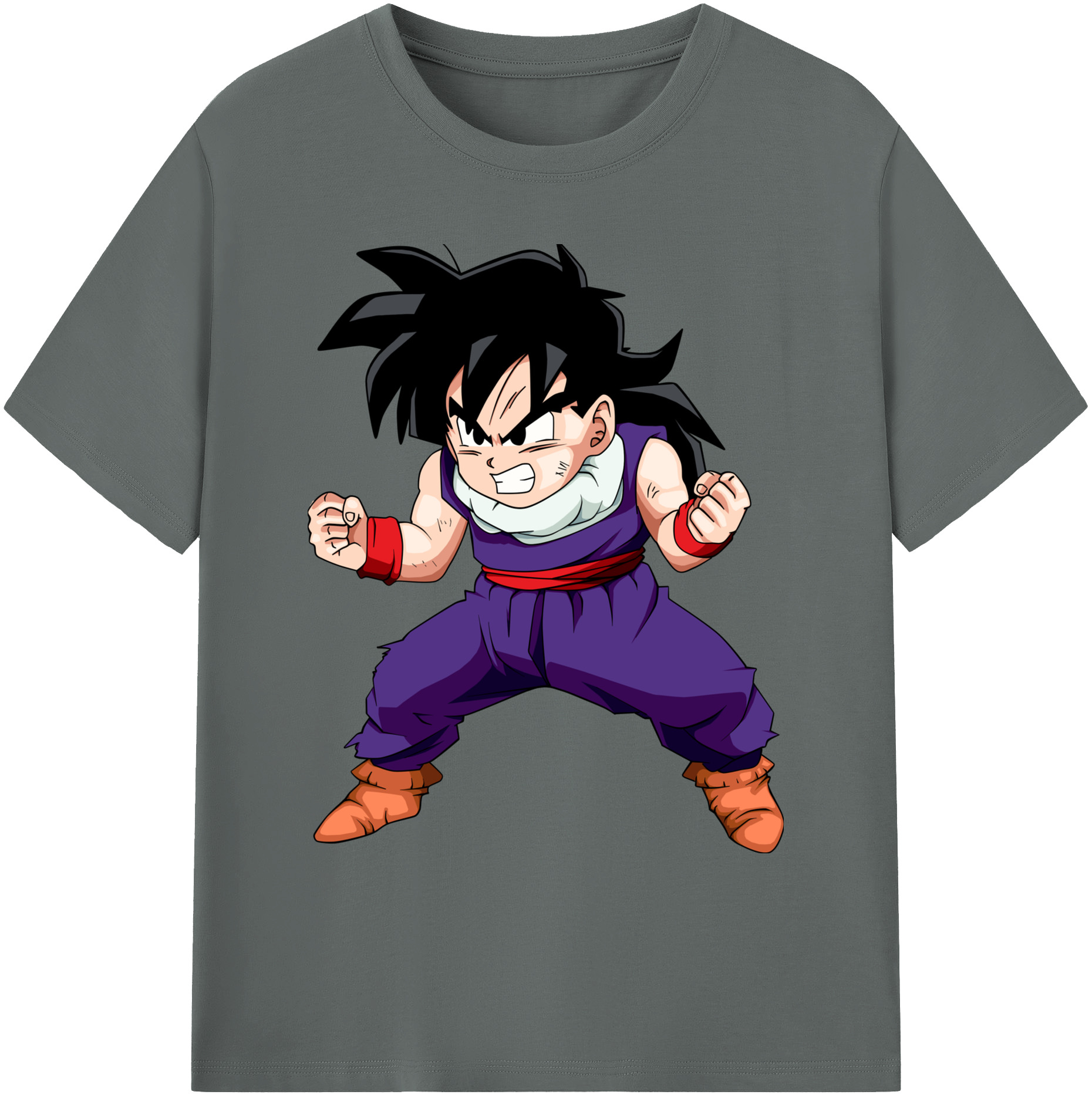 （画像用） ドラゴンボール 孫 悟飯（そんごはん）DRAGON BALL Son Gohan 綿100％ メンズ半袖Tシャツ｜肌触りやわらか＆通気性